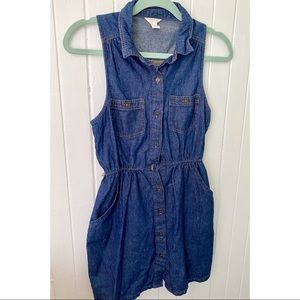 5/$25🛍 F21 Denim Mini Dress With POCKETS!